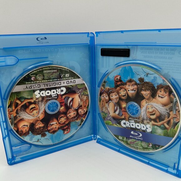 The Croods Blu Ray DVD Digital 3 Disc Dreamworks Animation Family Adventure - Picture 4 of 4